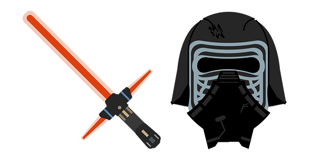 Star Wars Kylo Ren and Red Lightsaber курсор