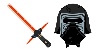 Star Wars Kylo Ren and Red Lightsaber Cursor