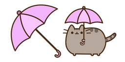 Pusheen with Umbrella Cursor