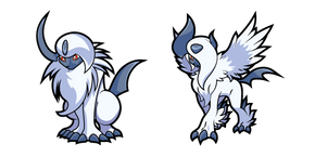 Pokemon Absol and Mega Absol Curseur