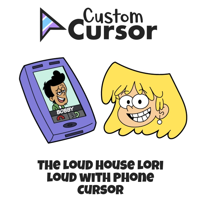 The Loud House Leni Loud & Phone Cursor - Sweezy Cursors