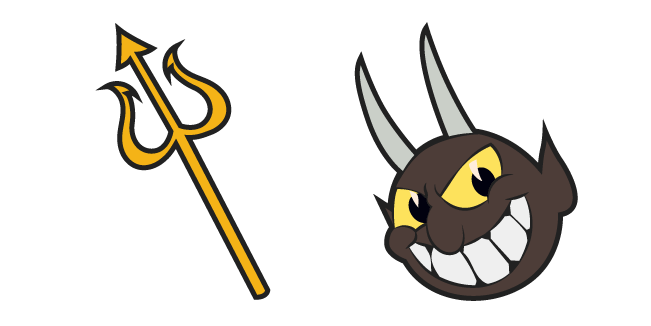 Cuphead The Devil with Trident Cursor