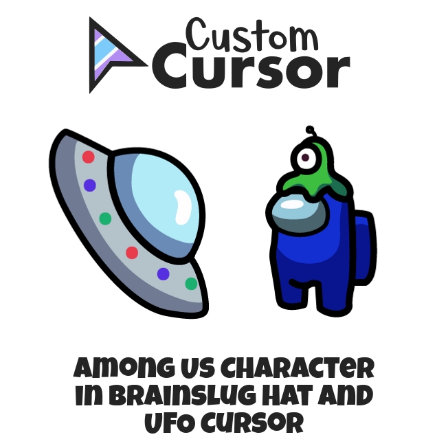 Among Us Character In Brainslug Hat And Ufo Cursor Cu vrogue.co