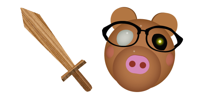 Roblox Piggy Pony Cursor Custom Cursor Browser Extension - simbolo de robux png