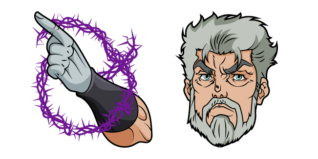 JoJo's Bizarre Adventure Old Joseph and Hermit Purple курсор