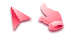 Pink Flat and Shiny cursor