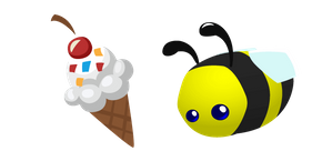 Animal Jam Pet Honeybee and Ice Cream Cursor