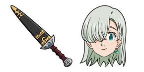 The Seven Deadly Sins Elizabeth Liones and Sword cursor