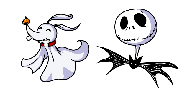 The Nightmare Before Christmas Jack Skellington and Zero Cursor