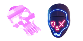 Курсор Fortnite Holo Skull and Party Trooper