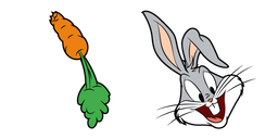 Looney Tunes Bugs Bunny and Carrot Cursor