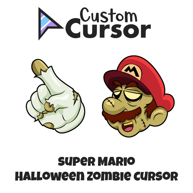 sitio Noticias de última hora sentar Super Mario Halloween Zombie cursor – Custom Cursor
