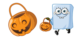 Spongebob Halloween Ghost and Jack-o-Lantern cursor