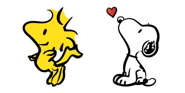 Peanuts Snoopy and Woodstock Cursor