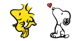 Peanuts Snoopy and Woodstock Curseur
