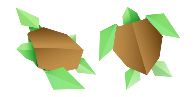 Оригами Черепаха курсор