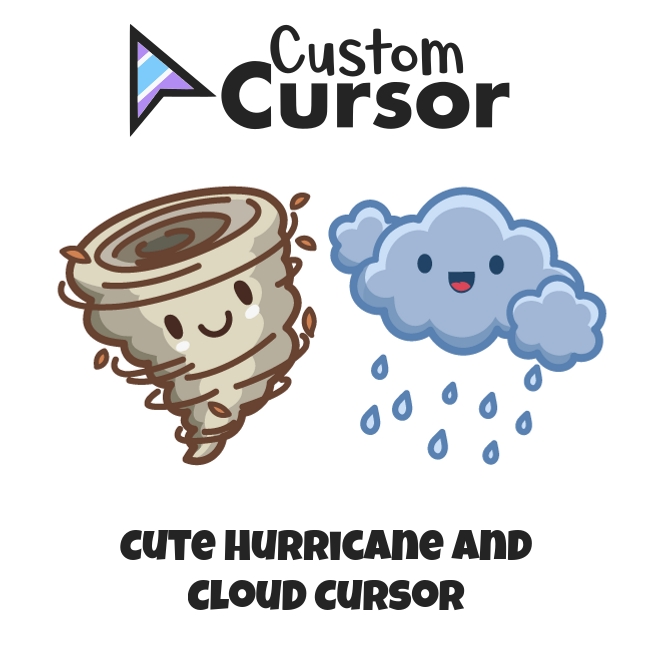 Cute Hurricane And Cloud Cursor – Custom Cursor