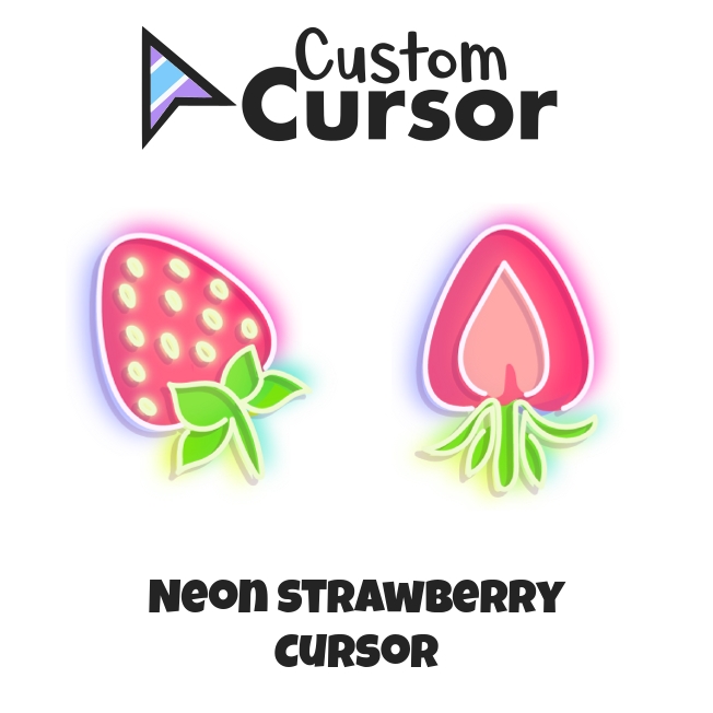 Kawaii Strawberry Cow and Strawberries cursor – Custom Cursor