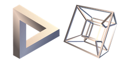 Penrose Triangle and Hypercube Curseur