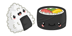 Cute Onigiri and Makizushi Curseur