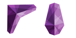 Курсор Абстрактный Фиолетовый Многоугольный Узор