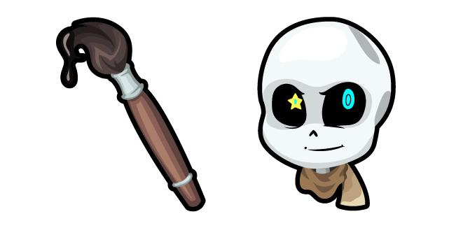 Undertale Ink Sans and Paintbrush Cursor