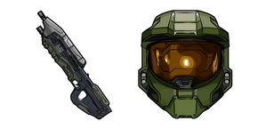 Halo John-117 and Assault Rifle cursor