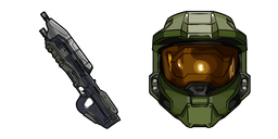 Halo John-117 and Assault Rifle Curseur