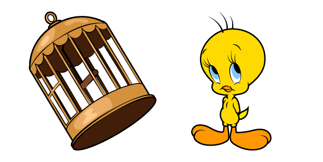 Looney Tunes Tweety and Cage Cursor