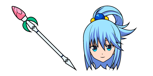 KonoSuba Aqua and Staff Cursor