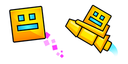 Geometry Dash Player Cube and Ship Curseur