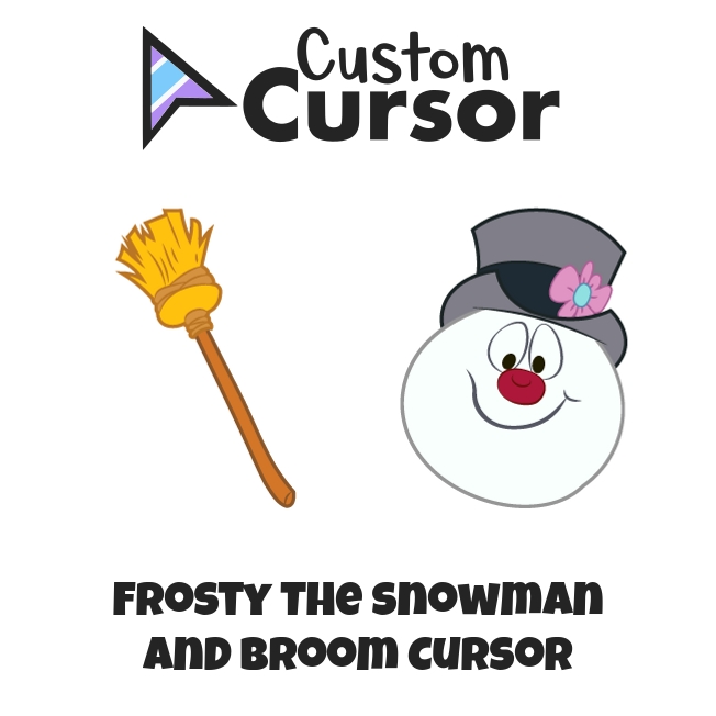 Frosty The Snowman and Broom cursor – Custom Cursor