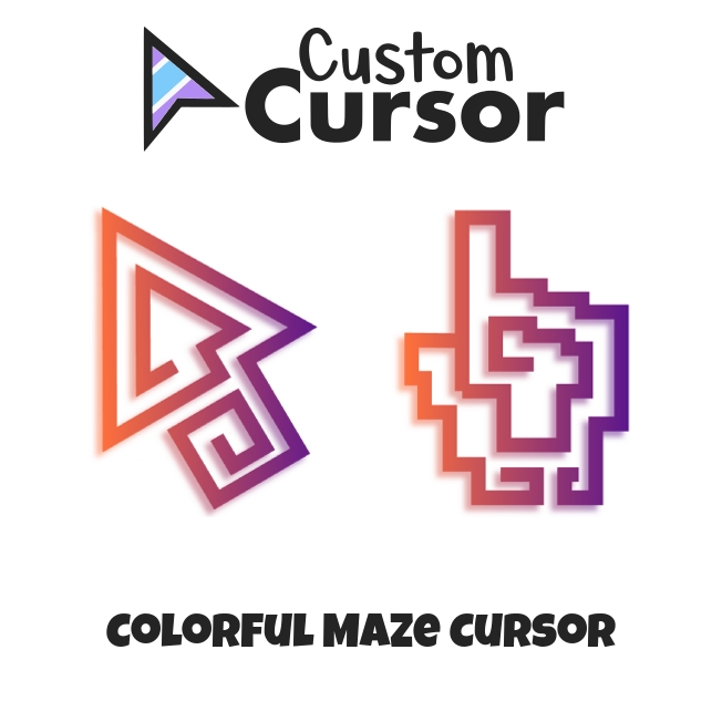 Colorful Maze cursor – Custom Cursor