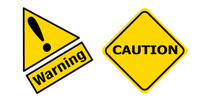 Warning and Caution Road Sign Cursor