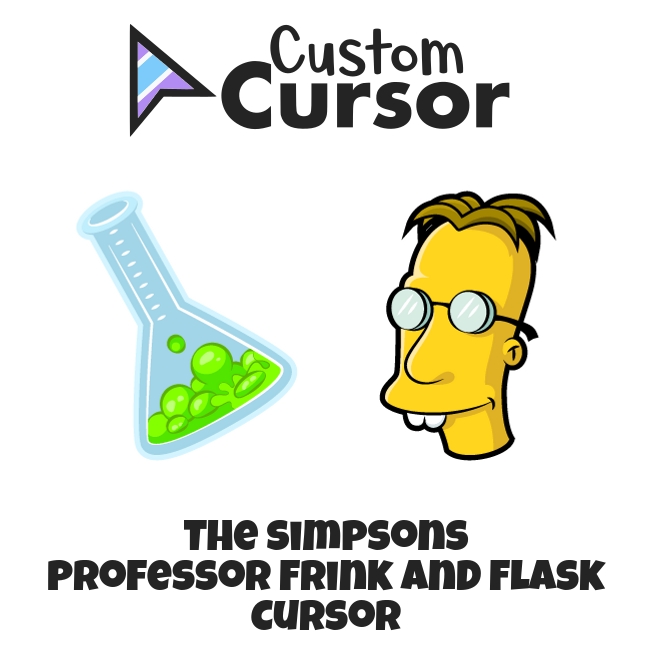 The Simpsons Professor Frink And Flask Cursor Custom Cursor 2436