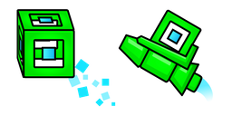 Geometry Dash 3D Player Cube and Ship Curseur