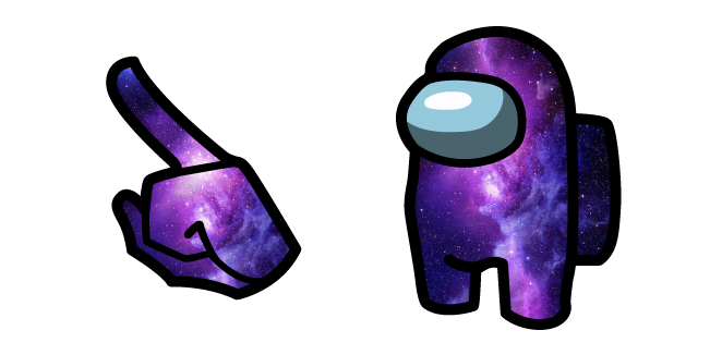 Among Us Galaxy Character Cursor Custom Cursor