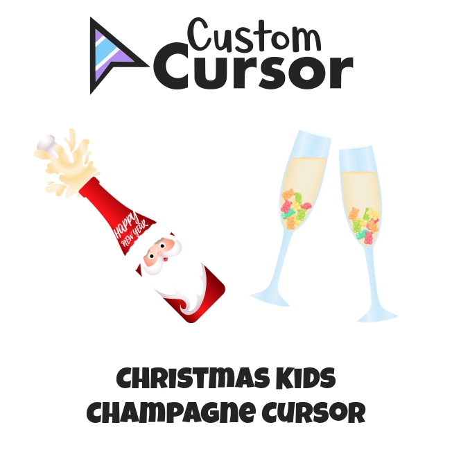 Christmas Kids Champagne cursor – Custom Cursor