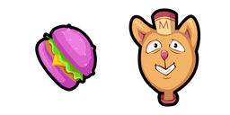 Undertale Burgerpants and Glamburger Cursor