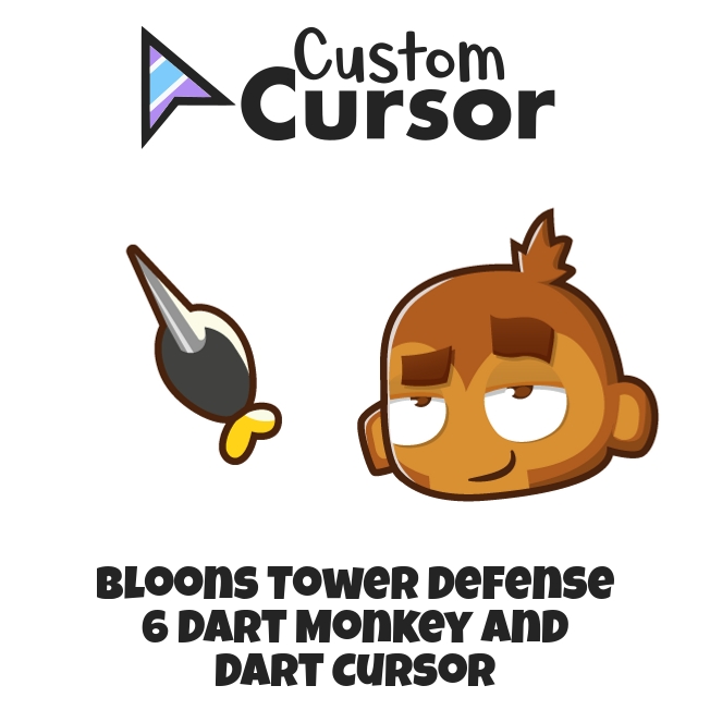 Bloons Tower Defense 6 Dart Monkey And Dart Cursor – Custom Cursor