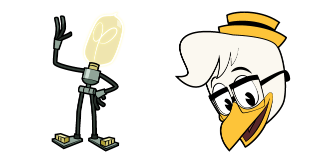 DuckTales Gyro Gearloose and Lil Bulb Cursor