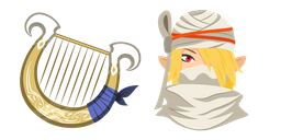 The Legend of Zelda Sheik and Goddess's Harp Cursor