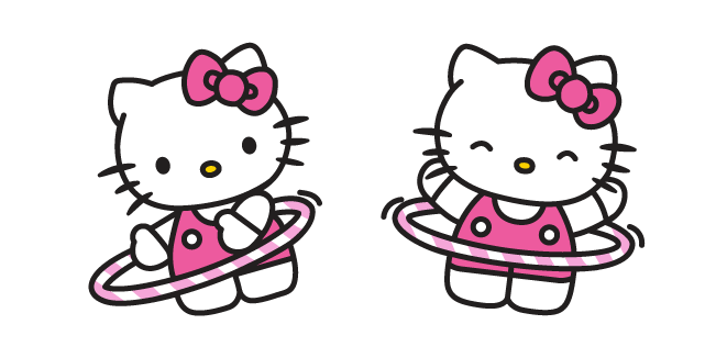 Hello Kitty and Hula Hoop Cursor