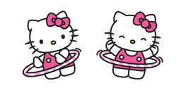 Hello Kitty and Hula Hoop Curseur