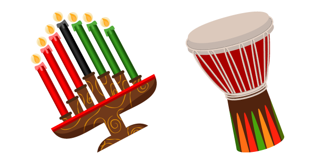 Kwanzaa Celebration Symbols Cursor
