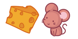 Cute Mouse and Cheese Curseur