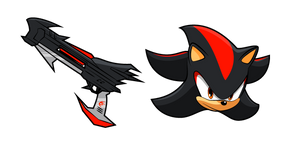 Sonic Shadow the Hedgehog and Rifle cursor