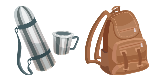 Thermos and Backpack Cursor