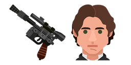 Star Wars Han Solo and Blaster Curseur