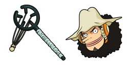One Piece Usopp and Slingshot Curseur